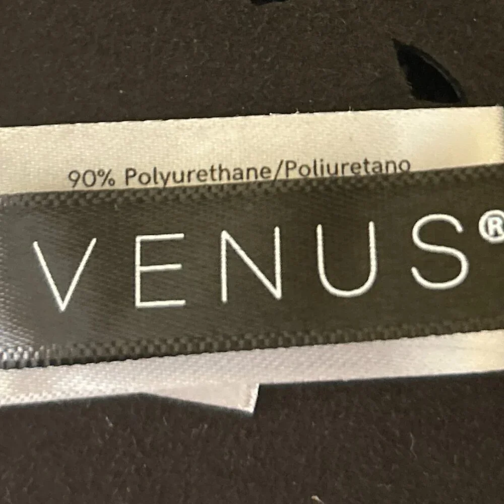 Venus SZM W Black Laser Cut Studded Belt Bohemian Festival Artsy Western Goth
